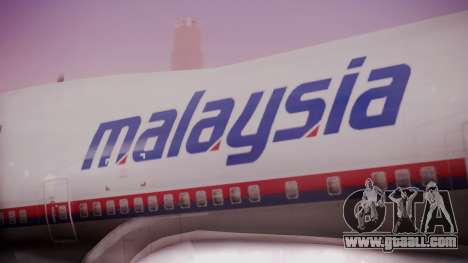 Boeing 747-200 Malaysia Airlines for GTA San Andreas