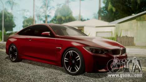 BMW M4 Coupe 2015 Walnut Wood for GTA San Andreas