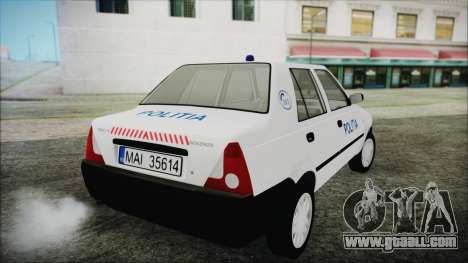 Dacia Solenza Politia for GTA San Andreas