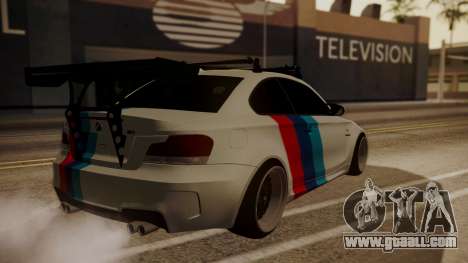 BMW 1M E82 with Sunroof for GTA San Andreas