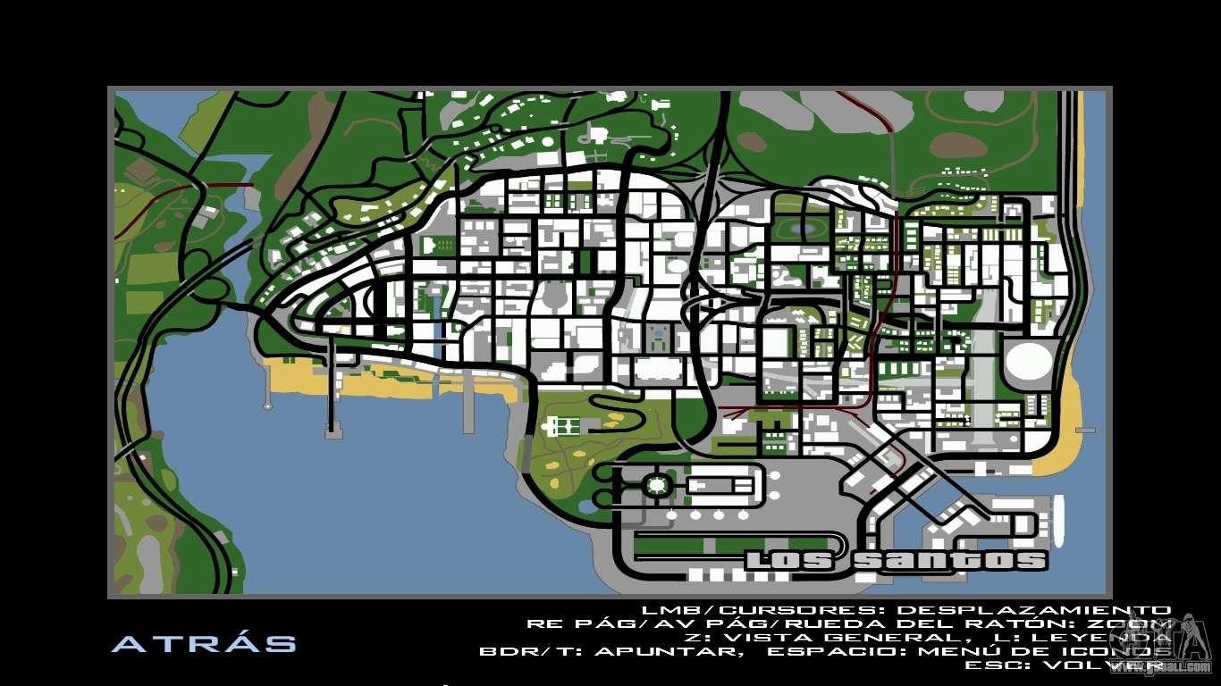 gta san andreas map