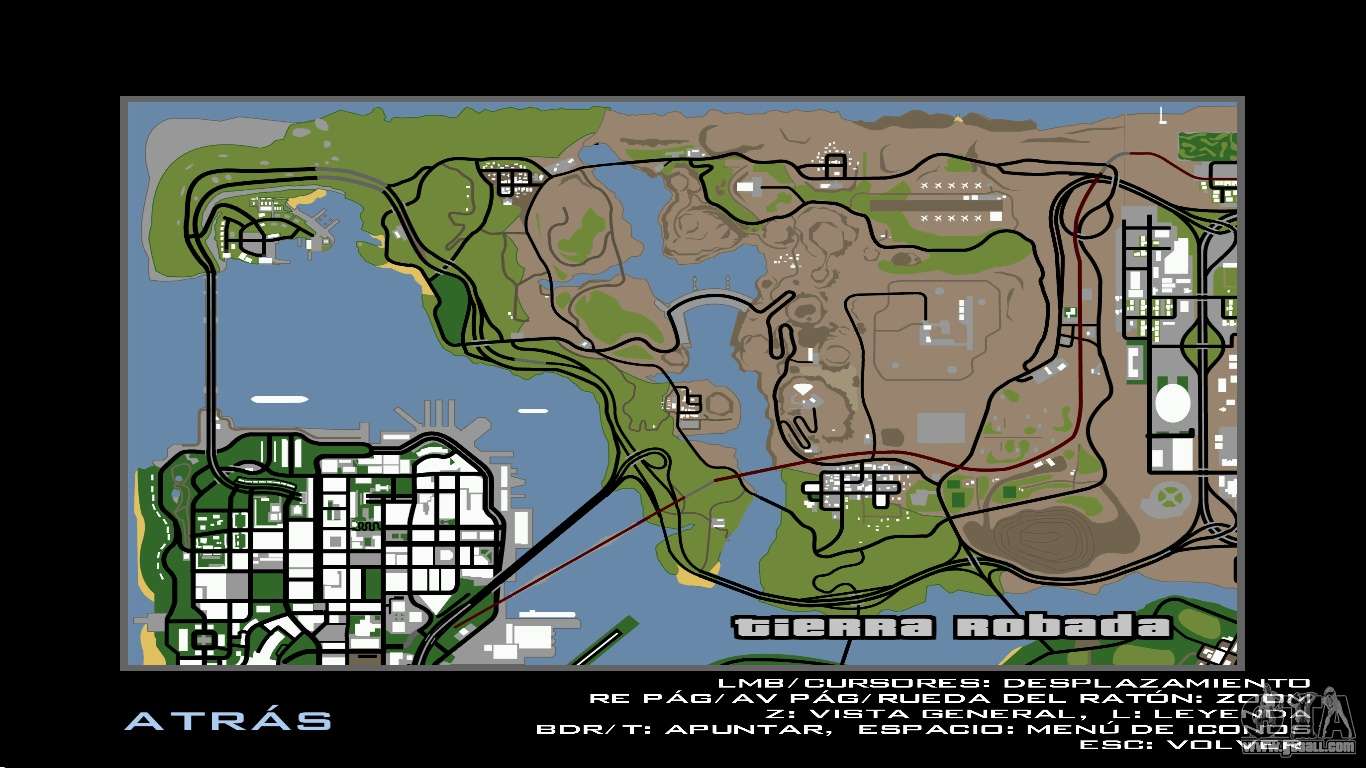 HD Radar Map for GTA San Andreas
