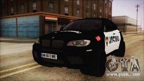 BMW X6 Georgia Police for GTA San Andreas