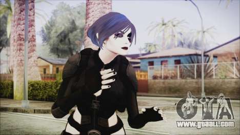 Black Hair Domino from Deadpool for GTA San Andreas