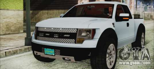 Ford F-150 SVT Raptor 2012 Stock Version for GTA San Andreas