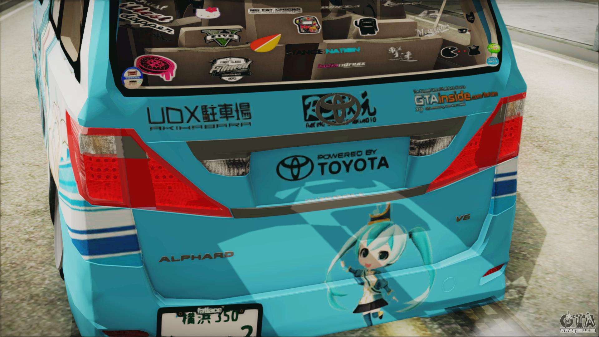Toyota Alphard Hatsune Miku For GTA San Andreas