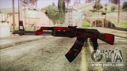 Xmas AK-47 for GTA San Andreas
