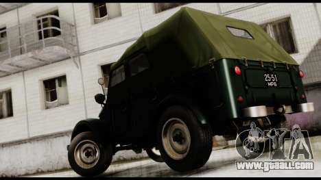 GAZ-69A for GTA San Andreas