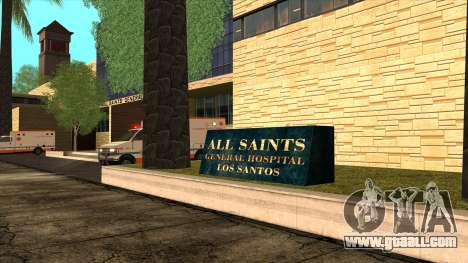 LSPD, All Saints Hospital & Skyscrapers 2016 for GTA San Andreas