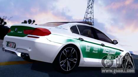 BMW M6 F13 Gran Coupe 2014 Dubai Police for GTA San Andreas