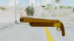 Double Barrel Shotgun Gold Tint (Lowriders CC) for GTA San Andreas