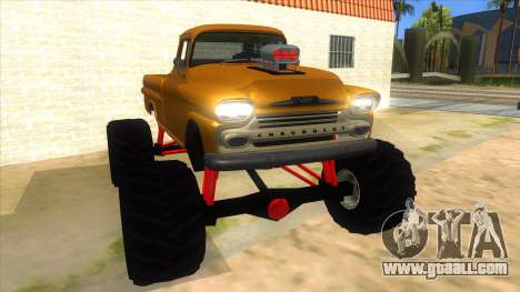 1958 Chevrolet Apache Monster Truck for GTA San Andreas