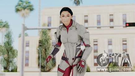 ME 1 Ashley Williams Default White Armor for GTA San Andreas