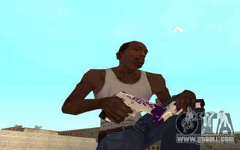Purple fire weapon pack for GTA San Andreas