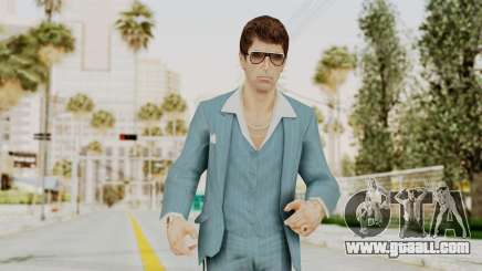 Scarface Tony Montana Suit v3 with Glasses for GTA San Andreas