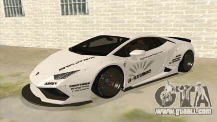 Lamborghini Huracan Liberty Walk белый for GTA San Andreas