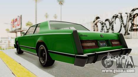 GTA 5 Dundreary Virgo Classic Custom v1 for GTA San Andreas