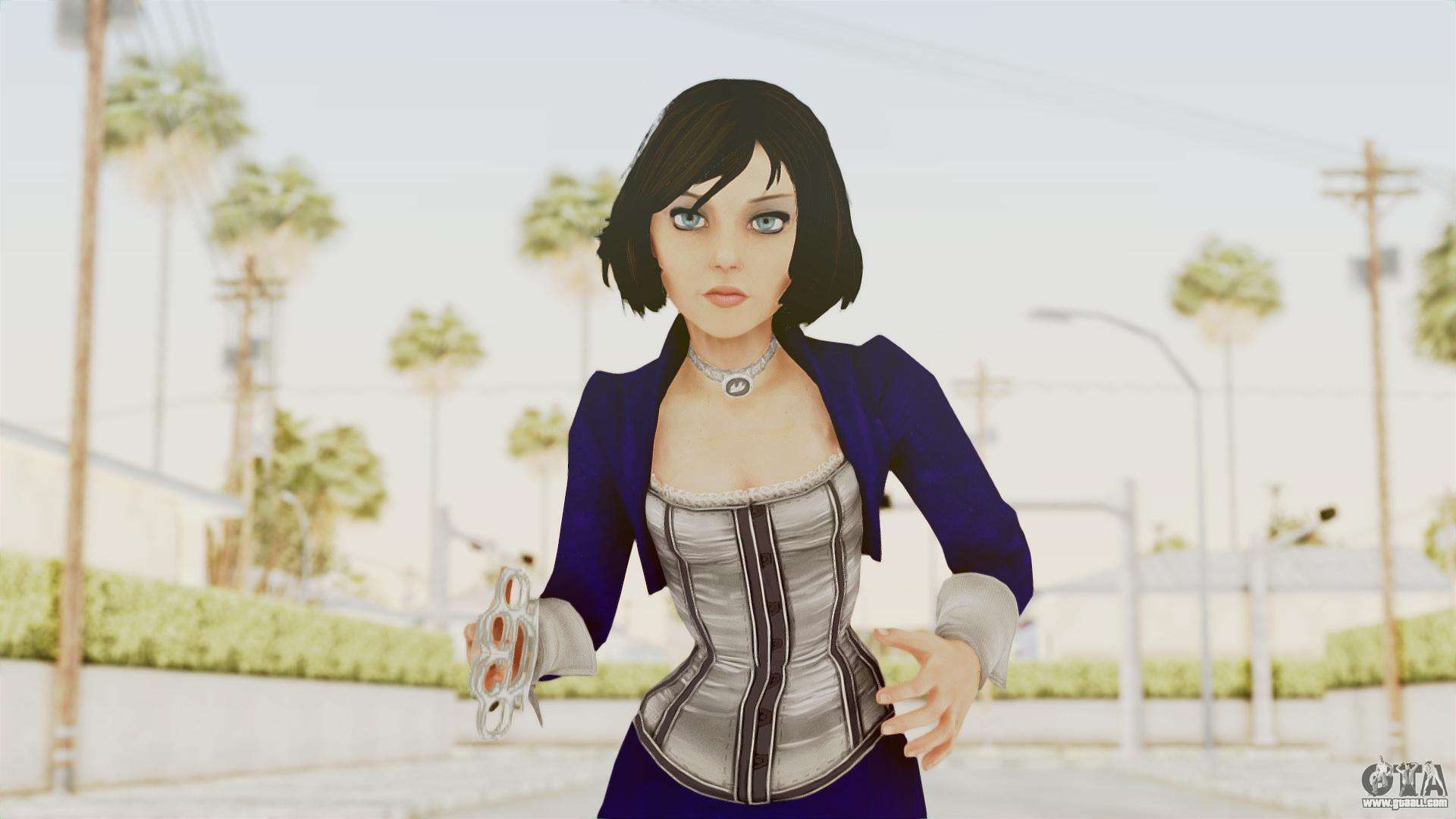 GTA 5 Bioshock Infinite Elizabeth + BaS Mod 