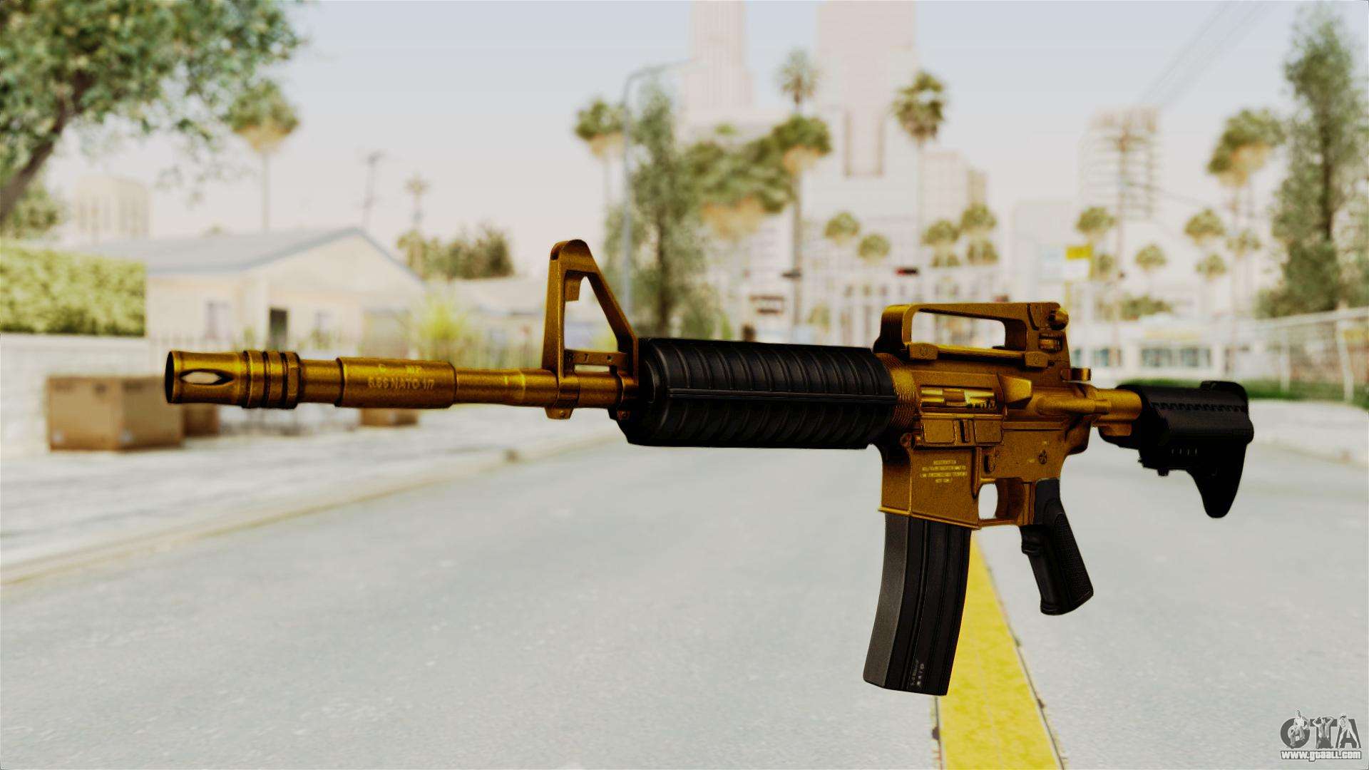 M4A1 Gold for GTA San Andreas