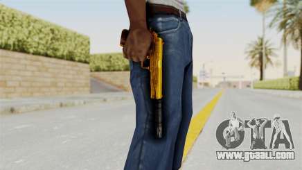 Silenced M1911 Gold for GTA San Andreas