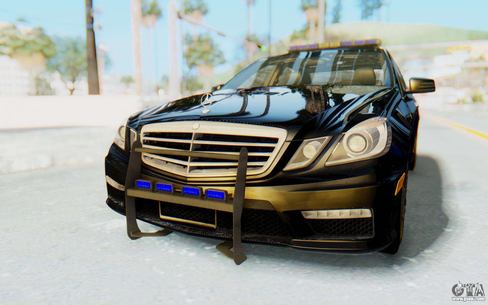 Mercedes-Benz E63 German Police Blue for GTA San Andreas