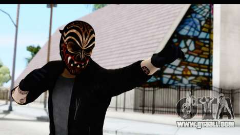 Payday 2 - Bodhi with Mask for GTA San Andreas