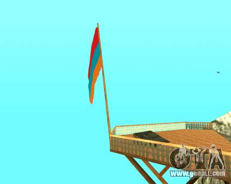 Armenian Flag On Mount Chiliad V-2.0 for GTA San Andreas