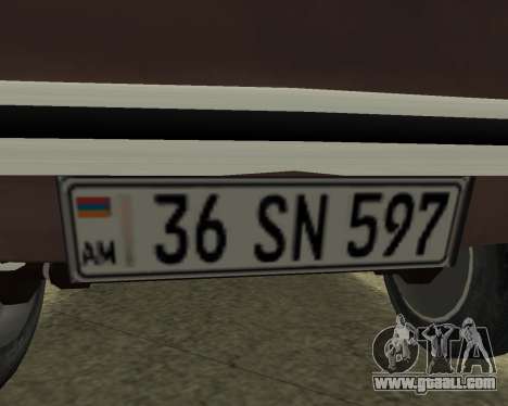 ZAZ 968M Armenia for GTA San Andreas