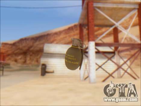 GTA 5 Grenade for GTA San Andreas
