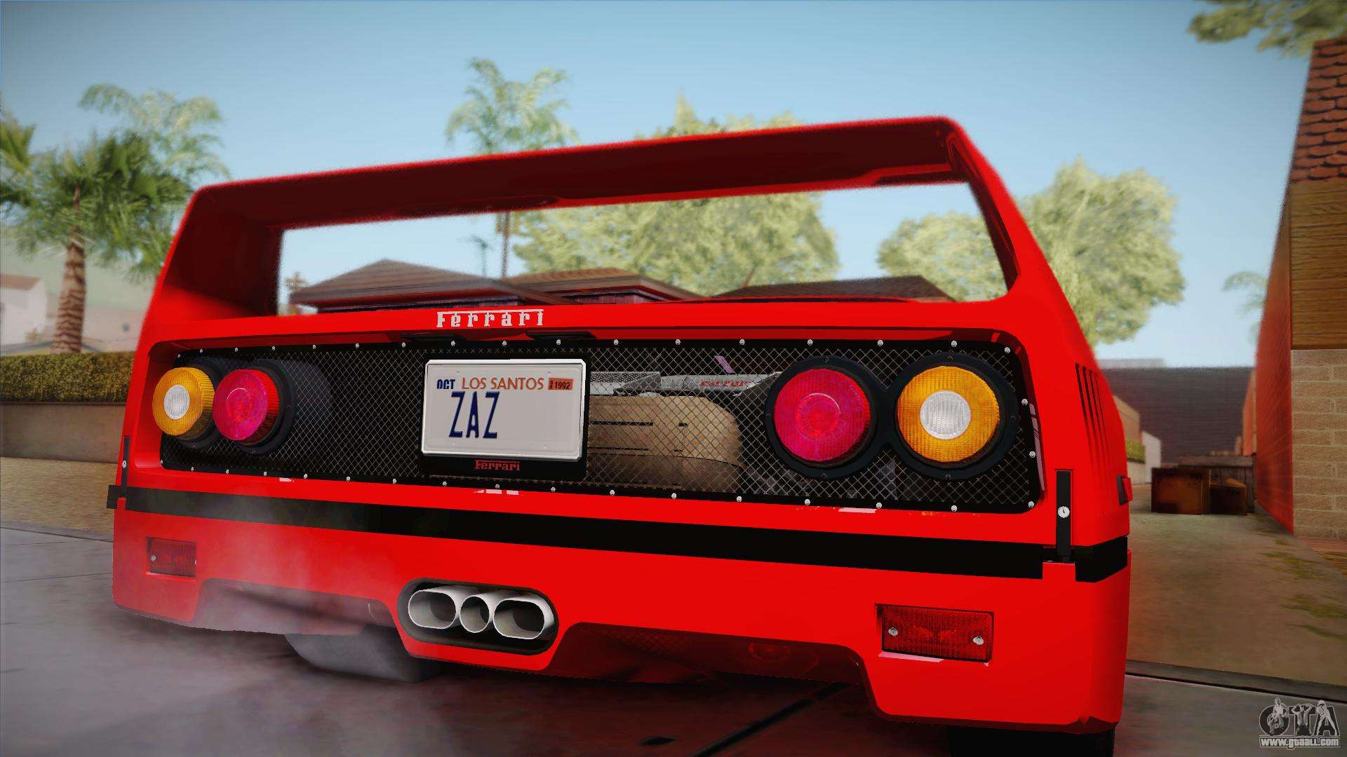 Download Ferrari F40 (US Spec) 1989 for GTA San Andreas