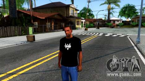 T-Shirt Watch Dogs 2 for GTA San Andreas