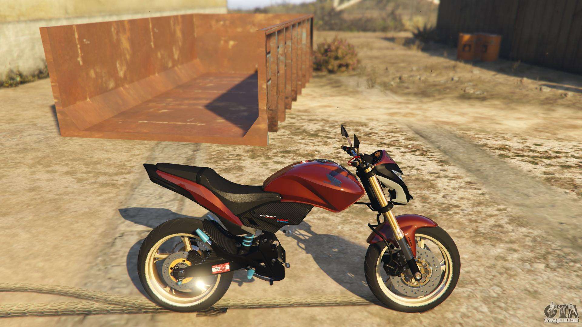 Honda CB 600F Hornet 2010 v0.5 para GTA 5