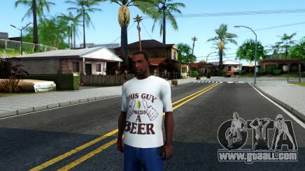 White Beer T-Shirt for GTA San Andreas