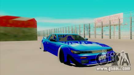 Nissan 240SX blue for GTA San Andreas