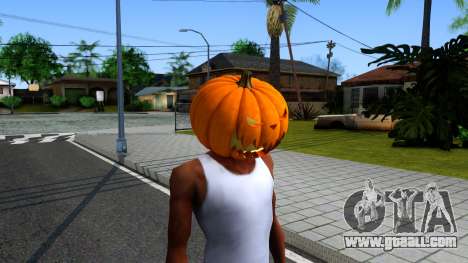 Pumpkin Mask Celebrating Halloween for GTA San Andreas