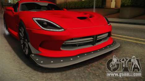 Dodge Viper ACR 2016 for GTA San Andreas