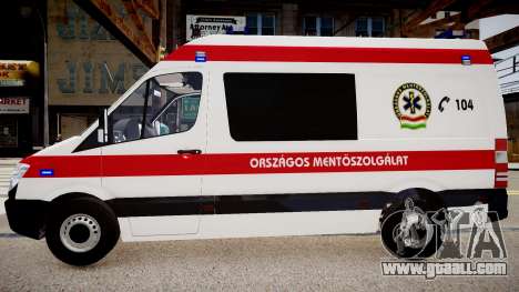 Hungarian Mercedes Sprinter Ambulance for GTA 4
