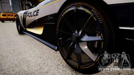 Koenigsegg Agera Police 2013 for GTA 4
