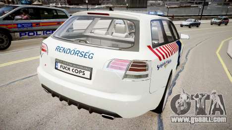 Hungarian Audi Police Car for GTA 4