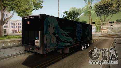 Freightliner Argosy 8x4 Trailer Hatsune Miku for GTA San Andreas