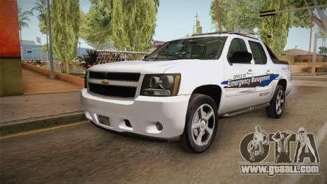 Chevrolet Avalanche 2008 Emergency Management for GTA San Andreas