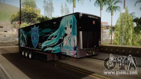 Freightliner Argosy 8x4 Trailer Hatsune Miku for GTA San Andreas