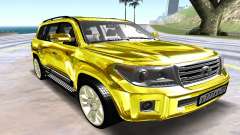 Toyota Land Cruiser 200 жёлтый for GTA San Andreas