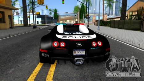 Bugatti Veyron NFS HP Police for GTA San Andreas