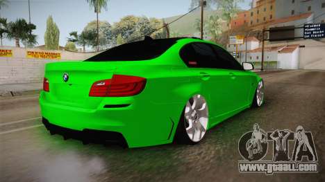 BMW M5 F10 Hulk for GTA San Andreas