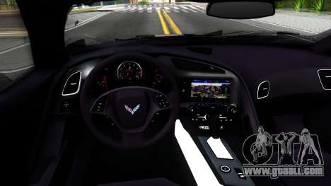 Chevrolet Corvette Stingray C7 2014 Blue Star for GTA San Andreas