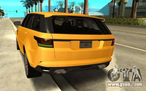 Land Rover Range Rover Sport Supercharged for GTA San Andreas