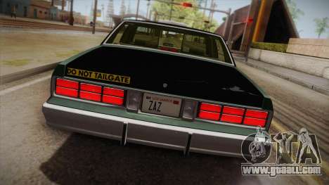 Chevrolet Caprice Taxi 1989 for GTA San Andreas