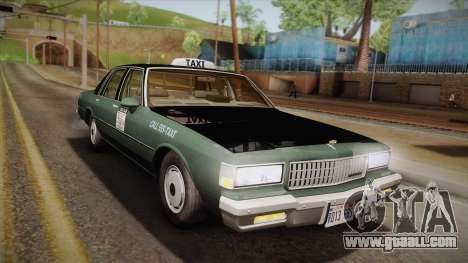 Chevrolet Caprice Taxi 1989 for GTA San Andreas