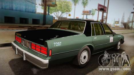 Chevrolet Caprice Taxi 1989 for GTA San Andreas